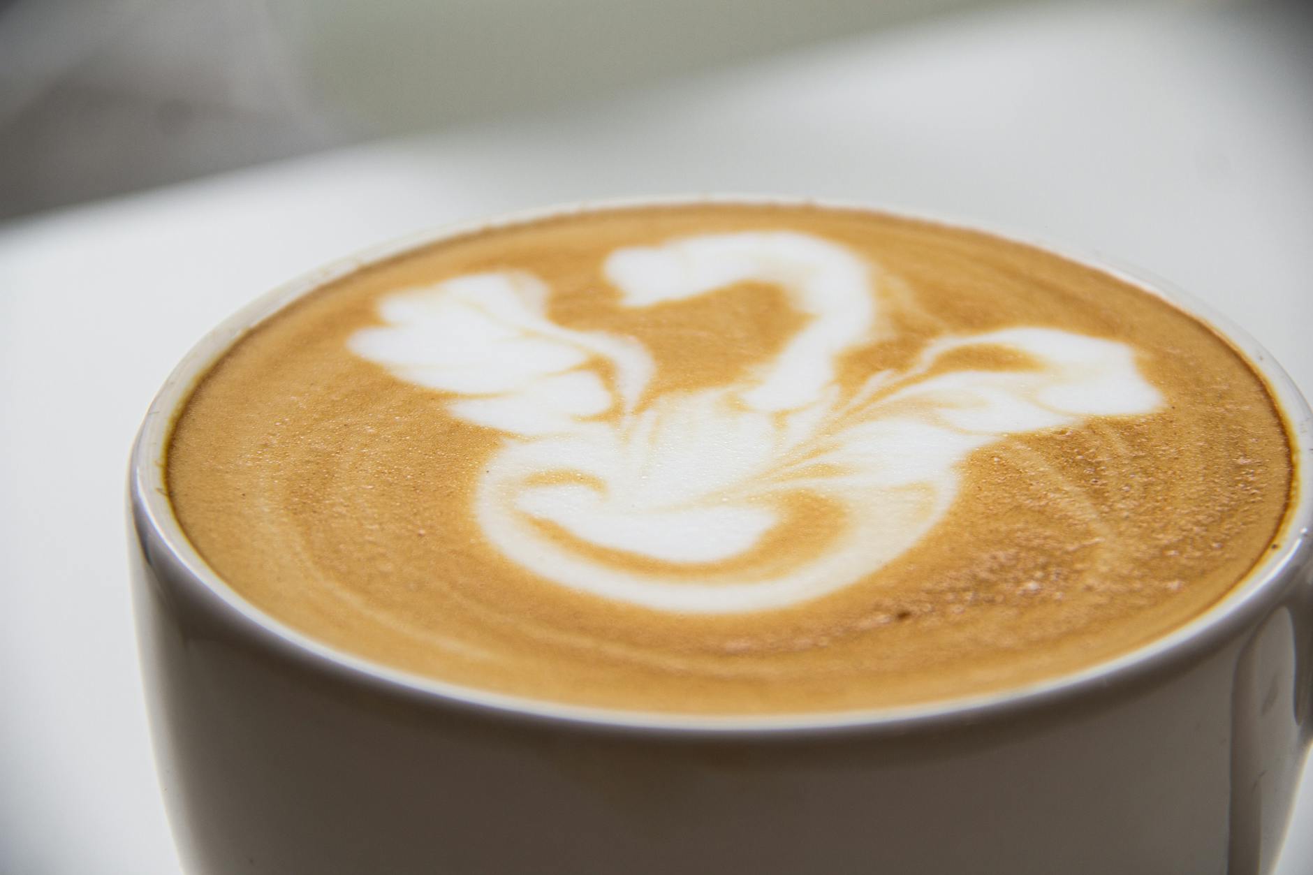 Cappuccino mit Latte Art